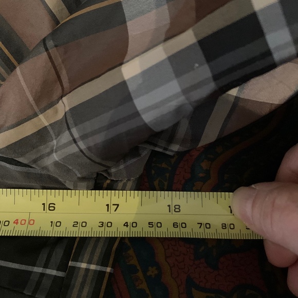 Ladies woven Dressy Plaid Blouse - Picture 8 of 8